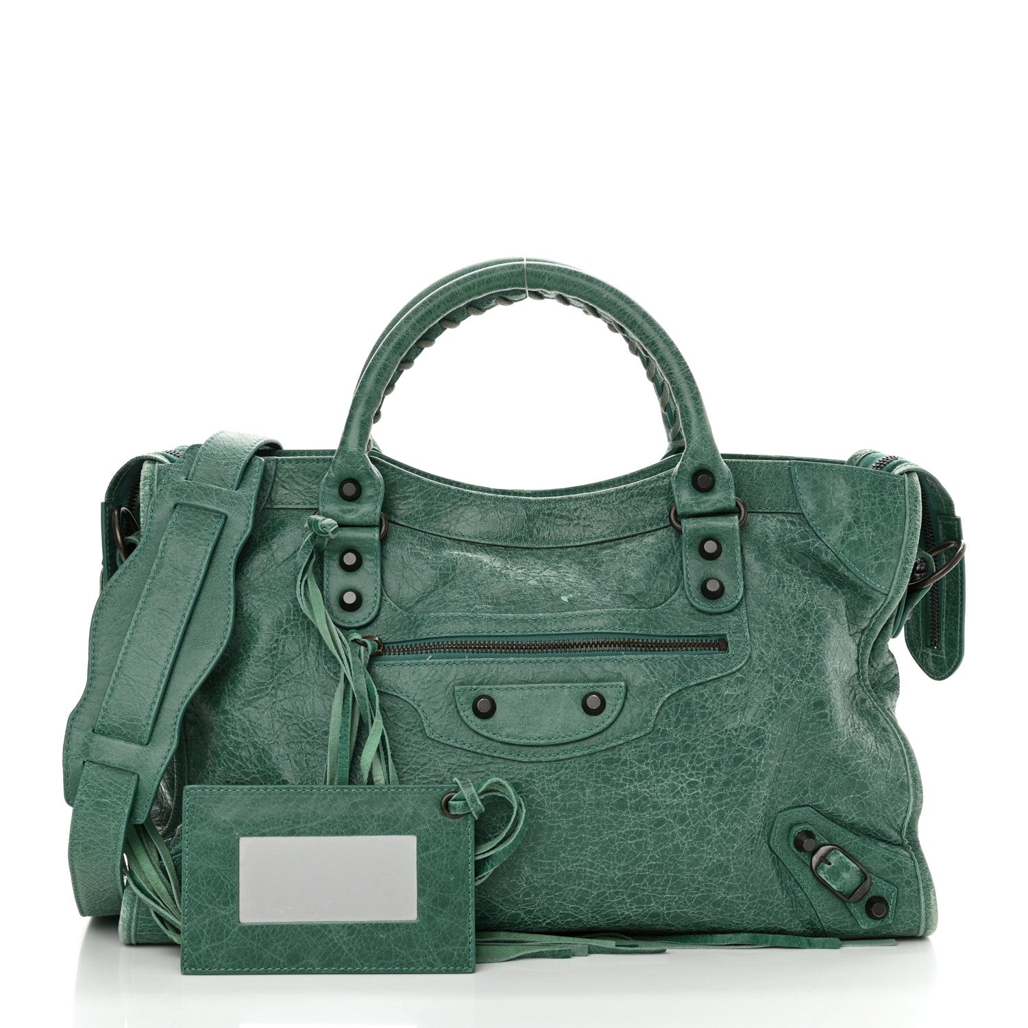Balenciaga Agneau Classic Hardware City Vert Sauge 3 of 15