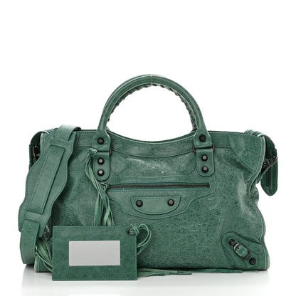 Balenciaga Agneau Classic Hardware City Vert Sauge 3 of 15