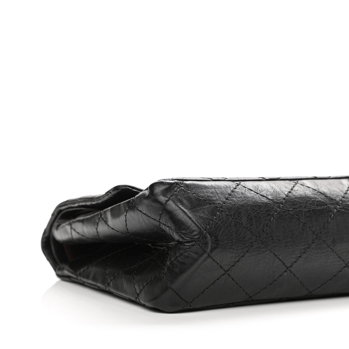 Aged Calfskin Quilted 2.55 Reissue 226 Flap Black