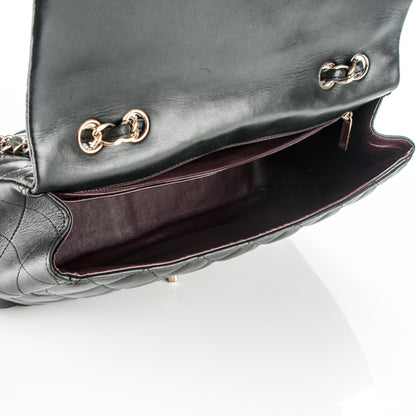 Chanel Lambskin Quilted Jumbo Single Flap Black 5 of 12