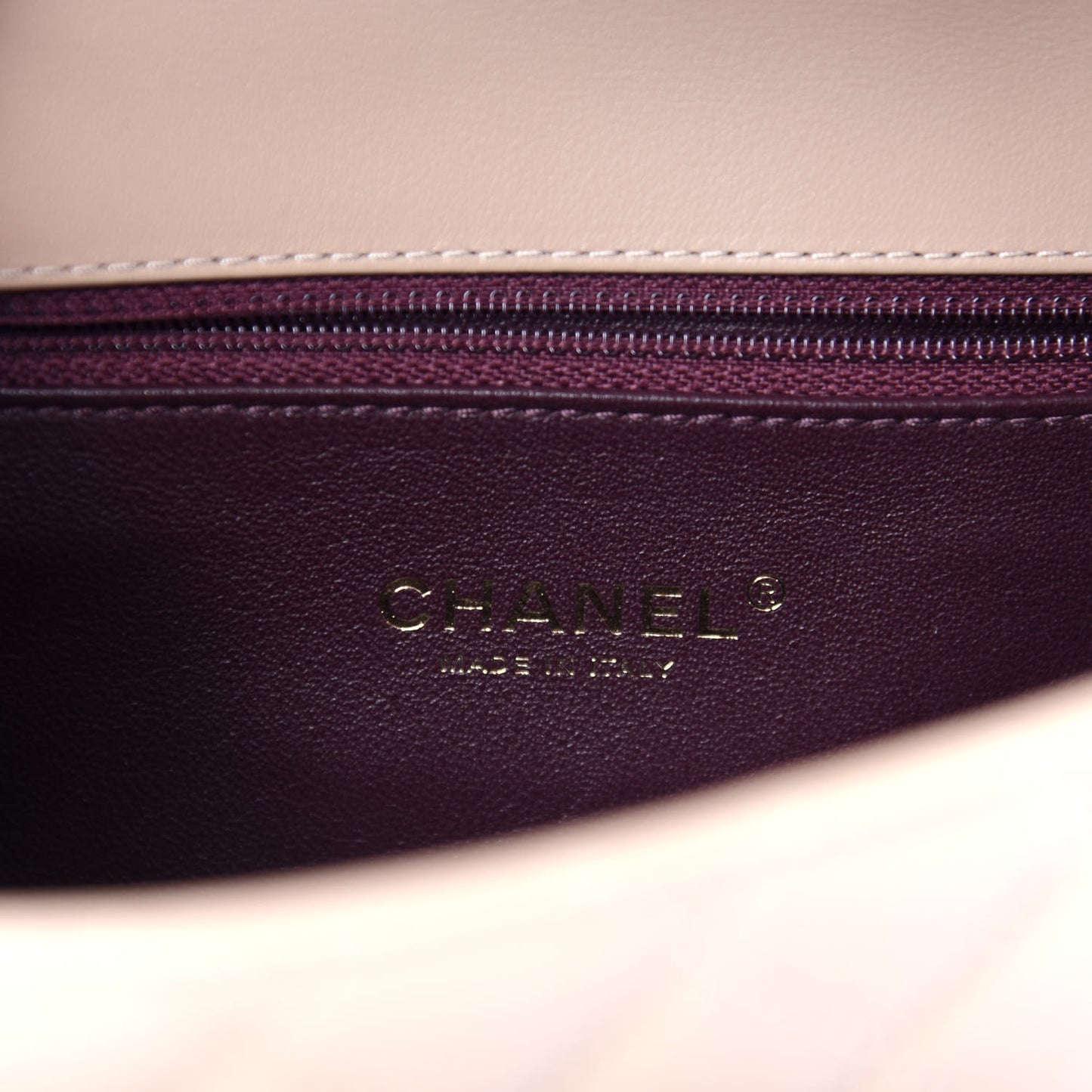 Caviar Quilted Small CC Filigree Flap Beige