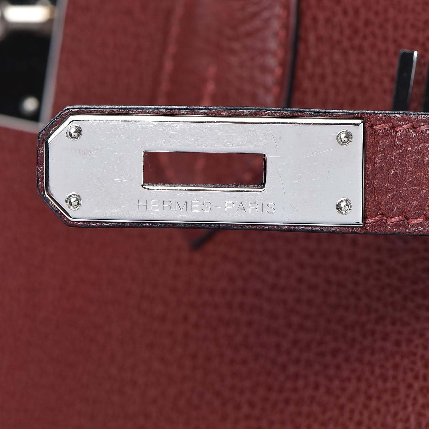 Hermes Ardennes Birkin 35 Rouge H 28 of 38