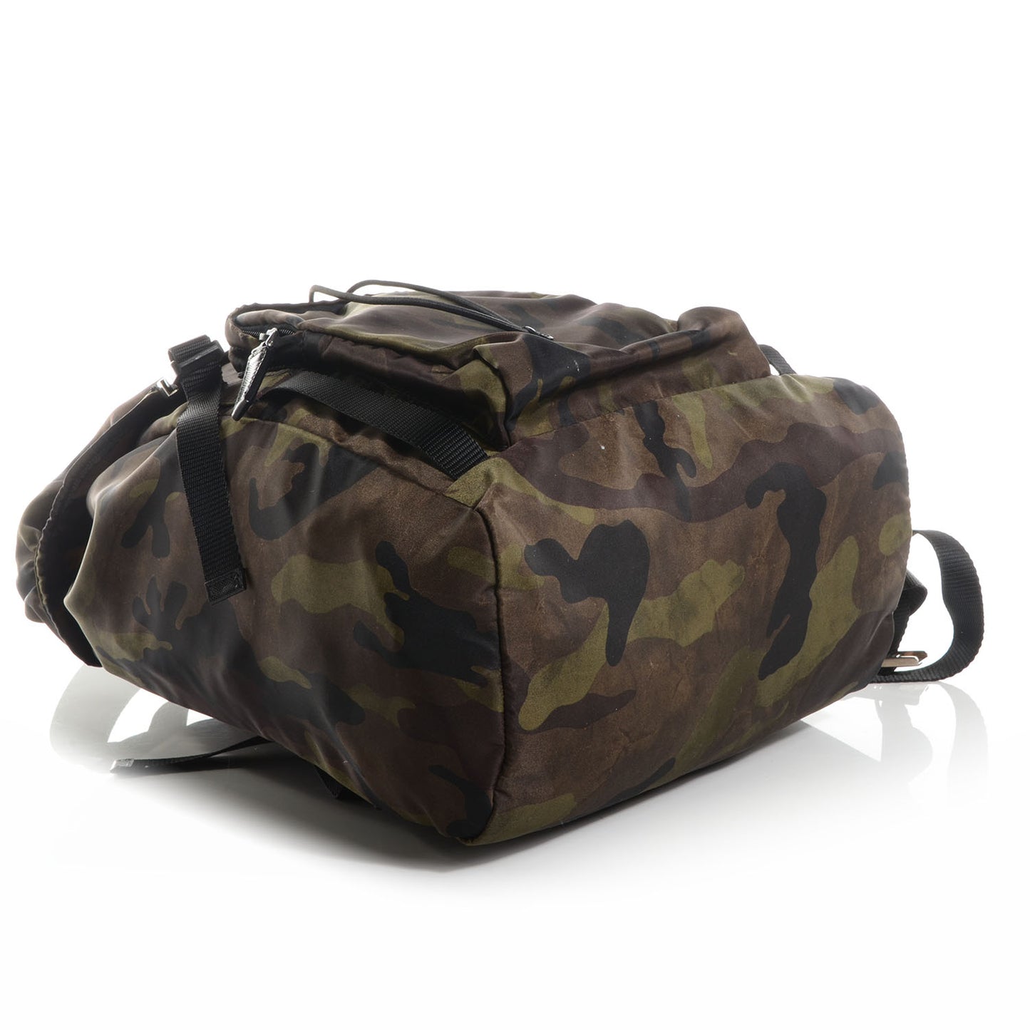 Nylon Camouflage Double Buckle Backpack Mimetico