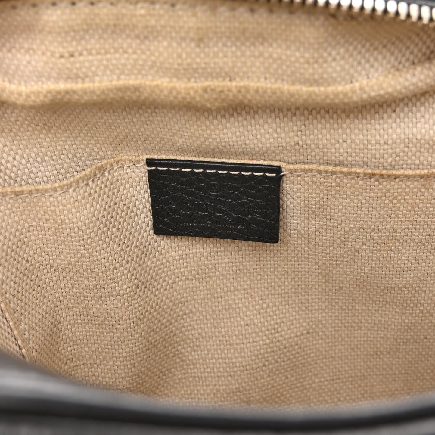 Pebbled Calfskin Small Soho Disco Bag Black