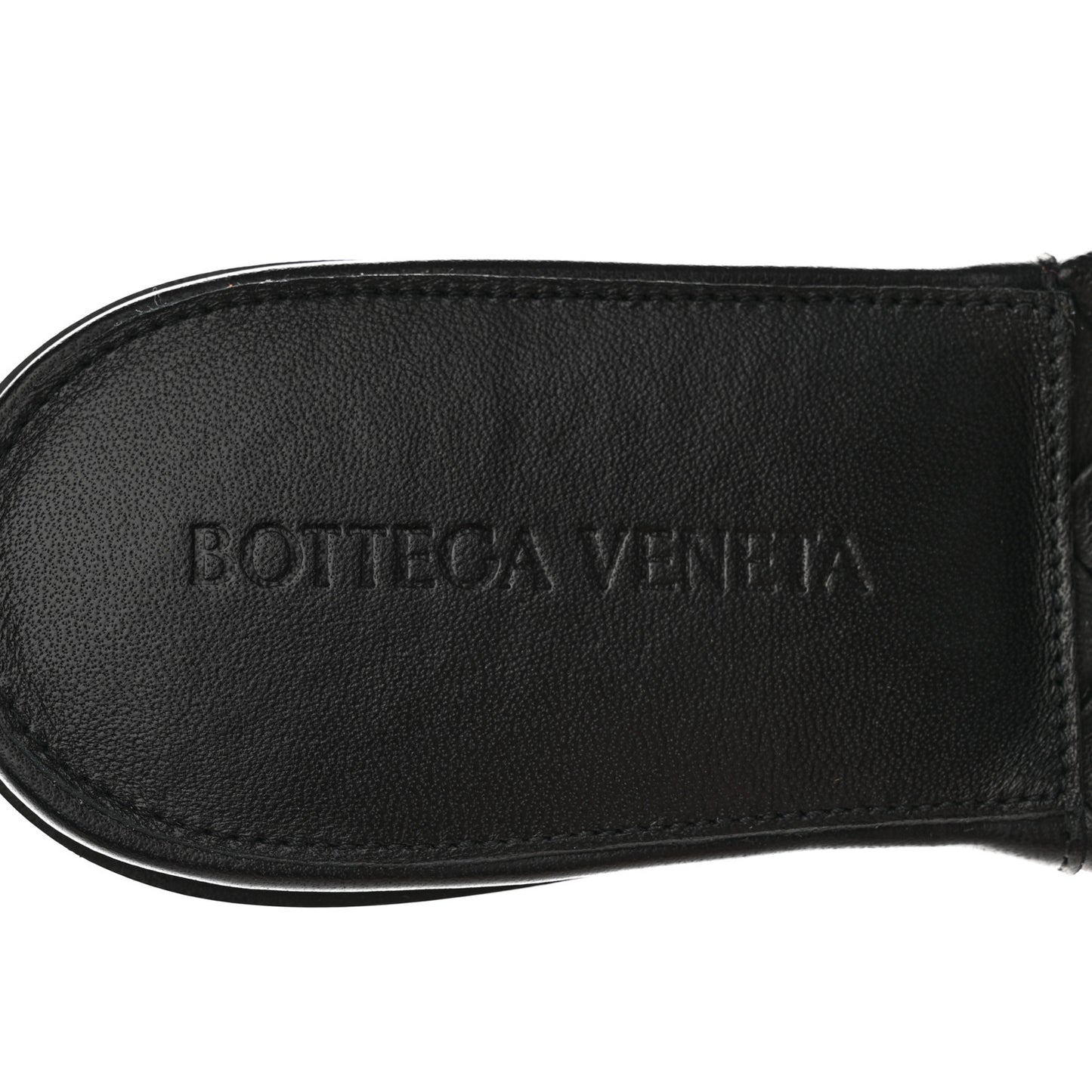Nappa Maxi Intrecciato Lido Flat Sandals 35 Black