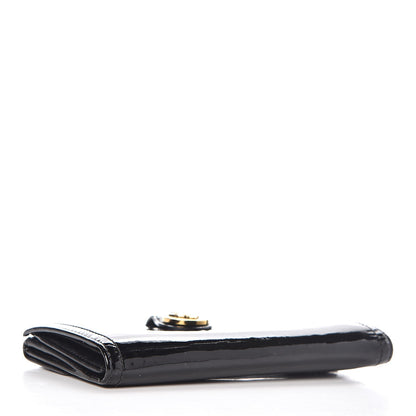 Gucci Patent Hysteria Continental Wallet Black 4 of 11