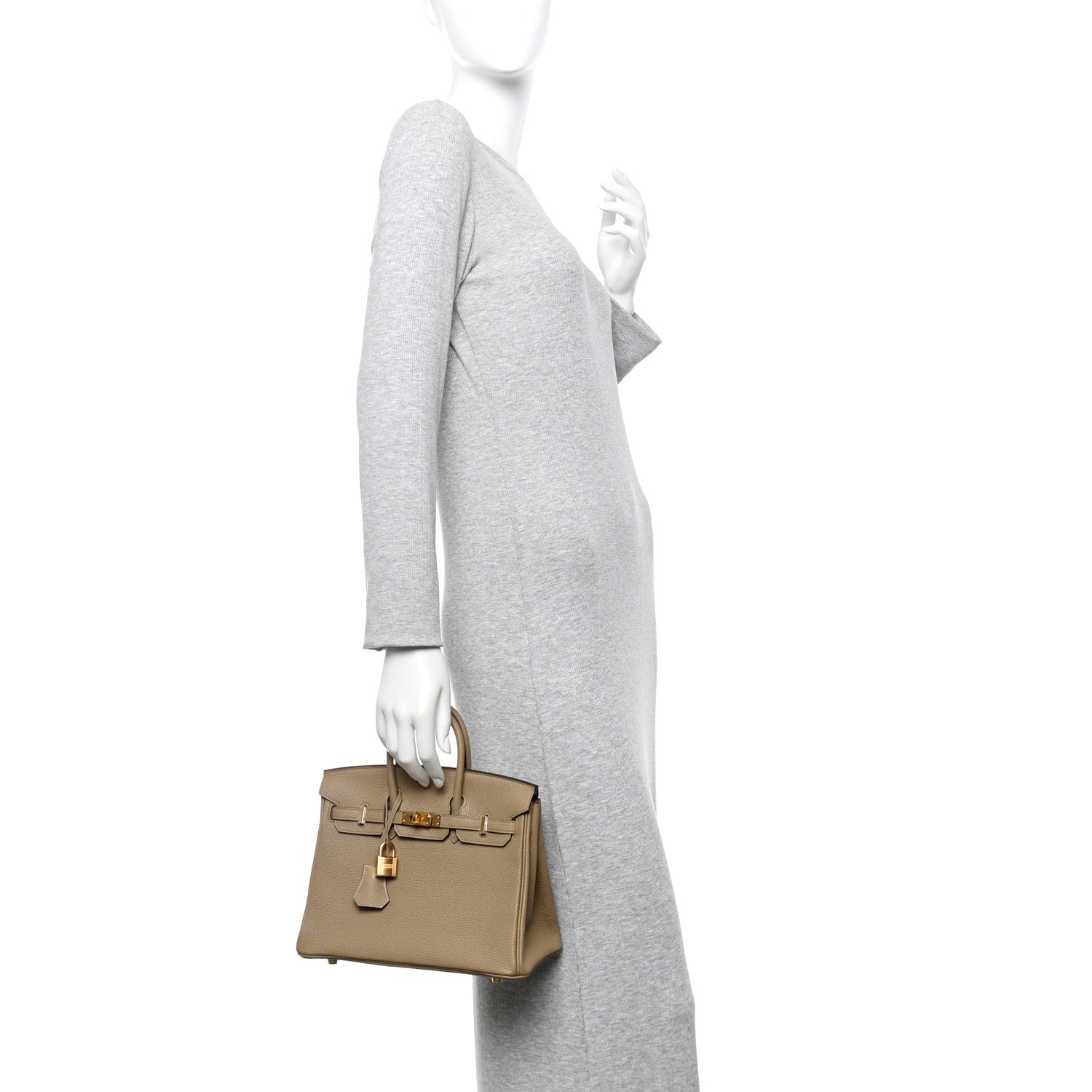 Hermes Togo Birkin 25 Beige Marfa 3 of 21