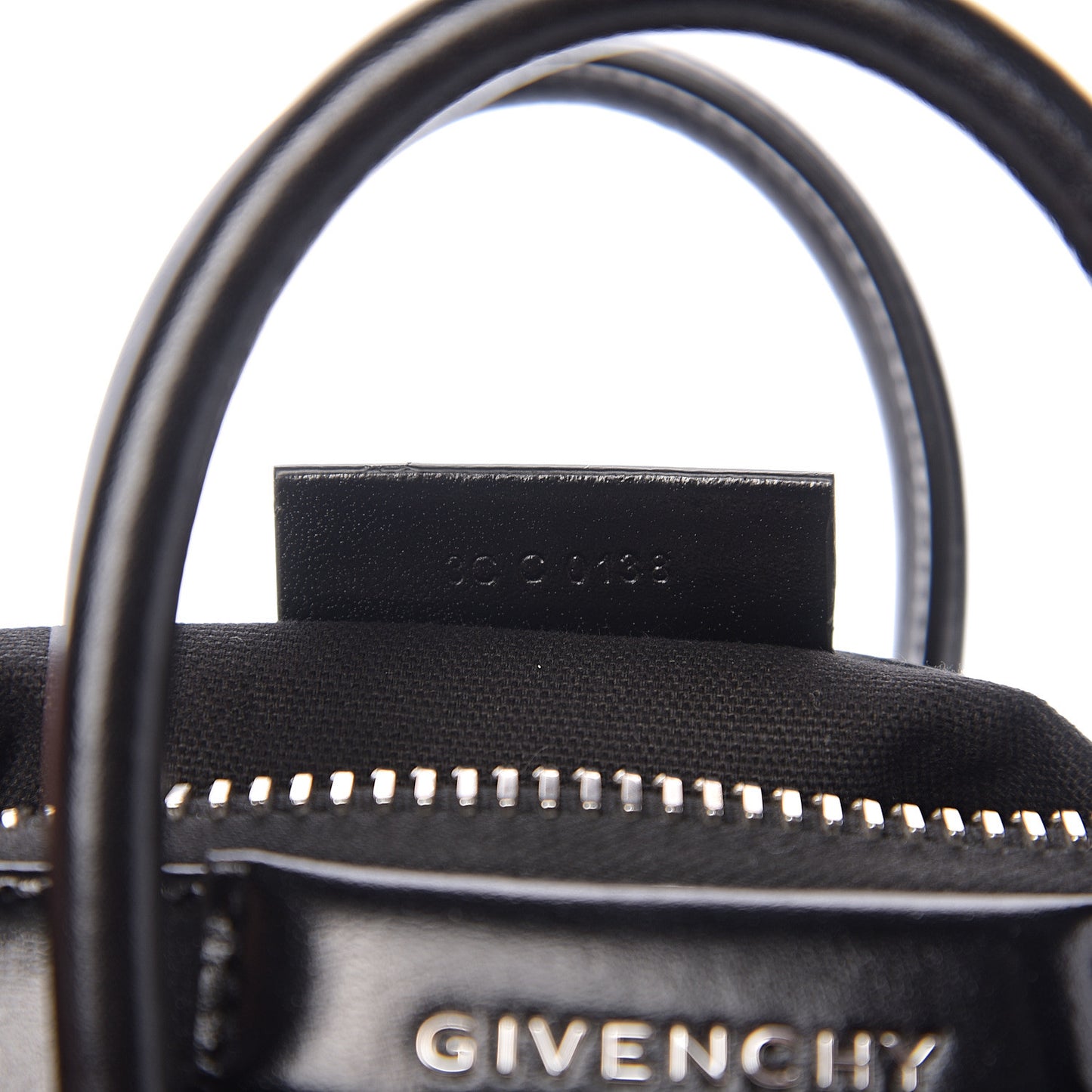 Shiny Lord Calfskin Mini Antigona Black