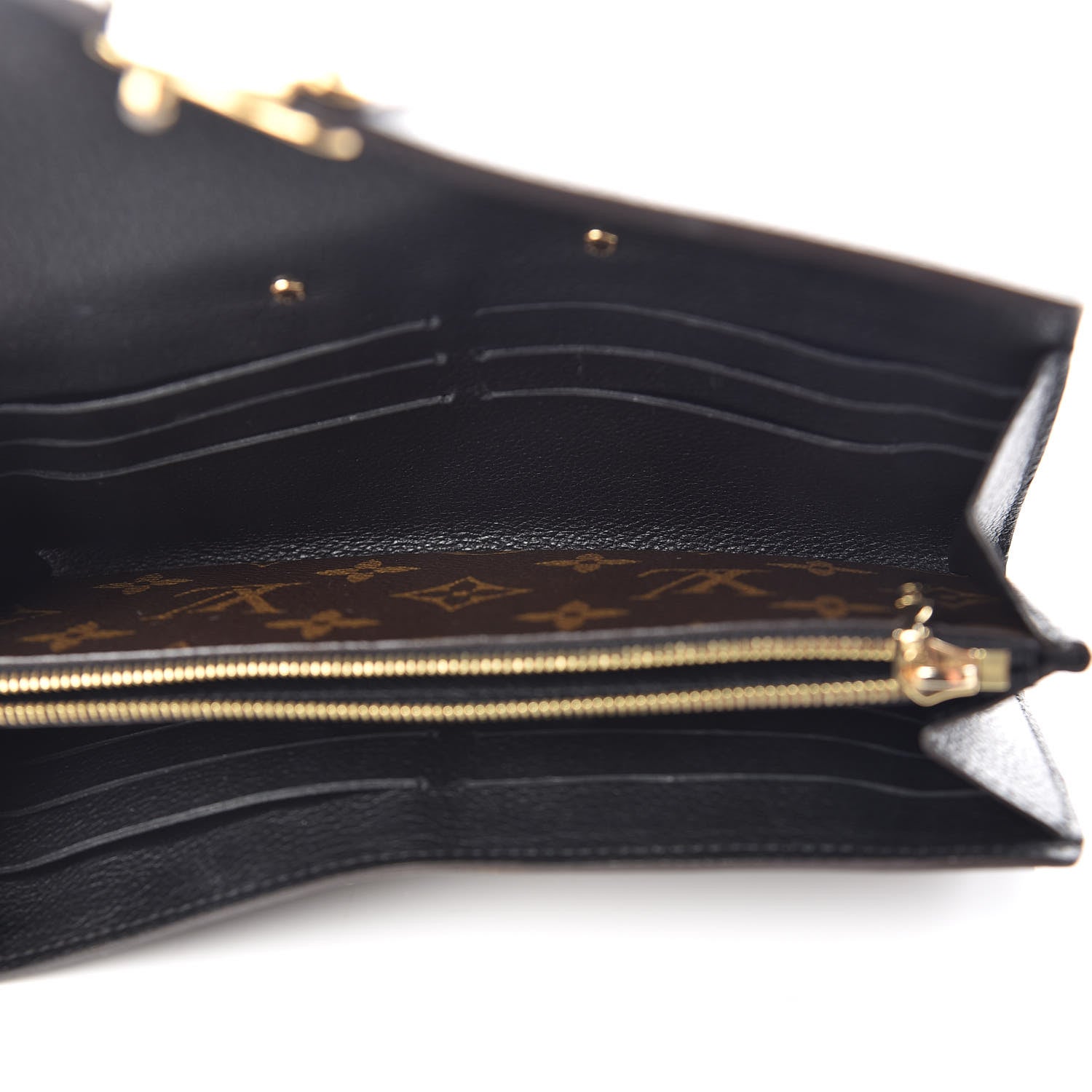 Louis Vuitton Monogram Pallas Wallet Black 7 of 9