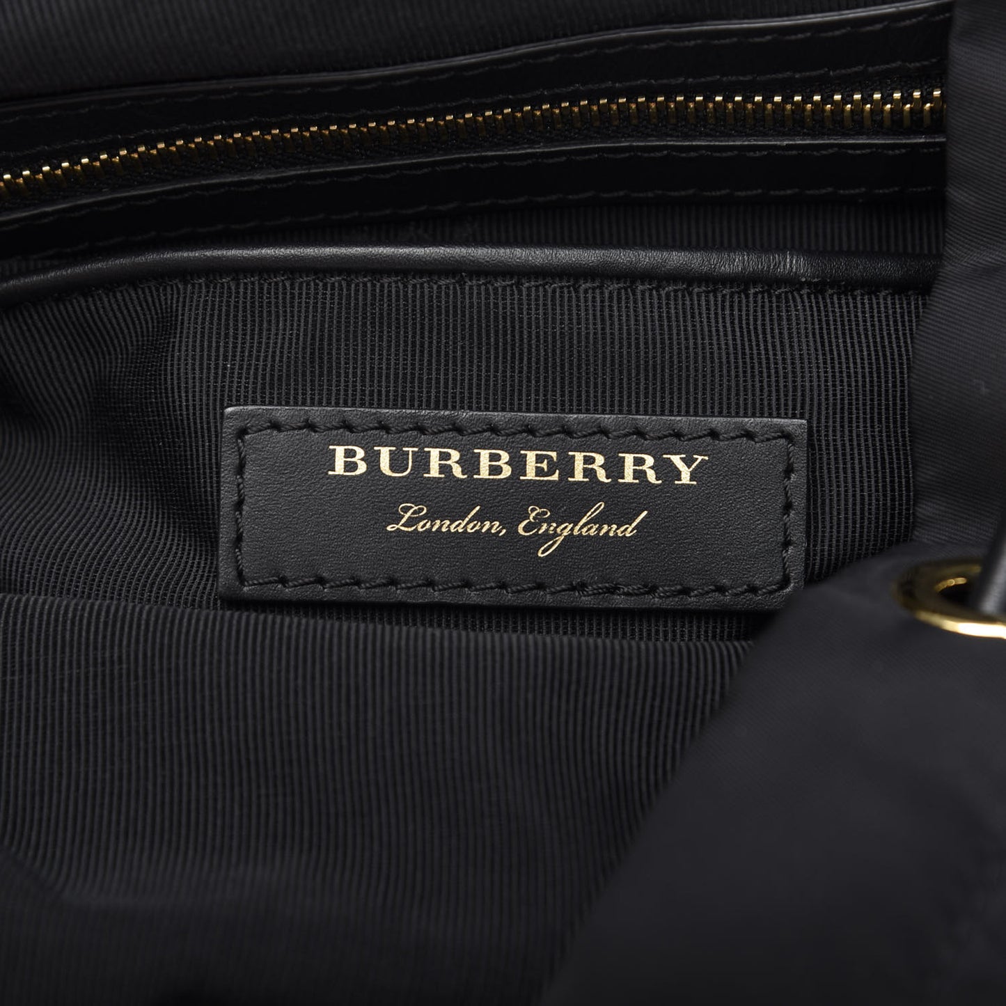 Nylon Medium Rucksack Backpack Black