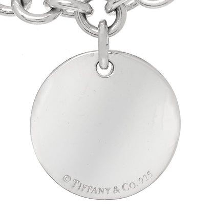 Tiffany Sterling Silver Notes Round Tag Charm Bracelet 3 of 3