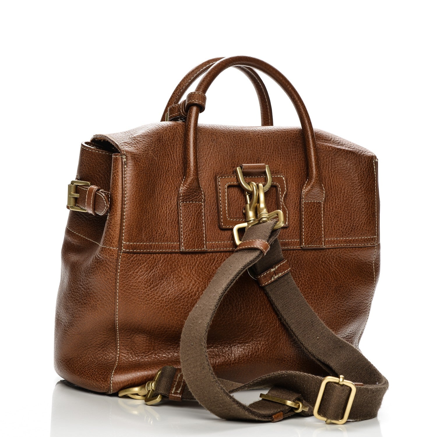Mulberry Natural Leather Cara Delevigne Convertible Satchel Oak 3 of 11