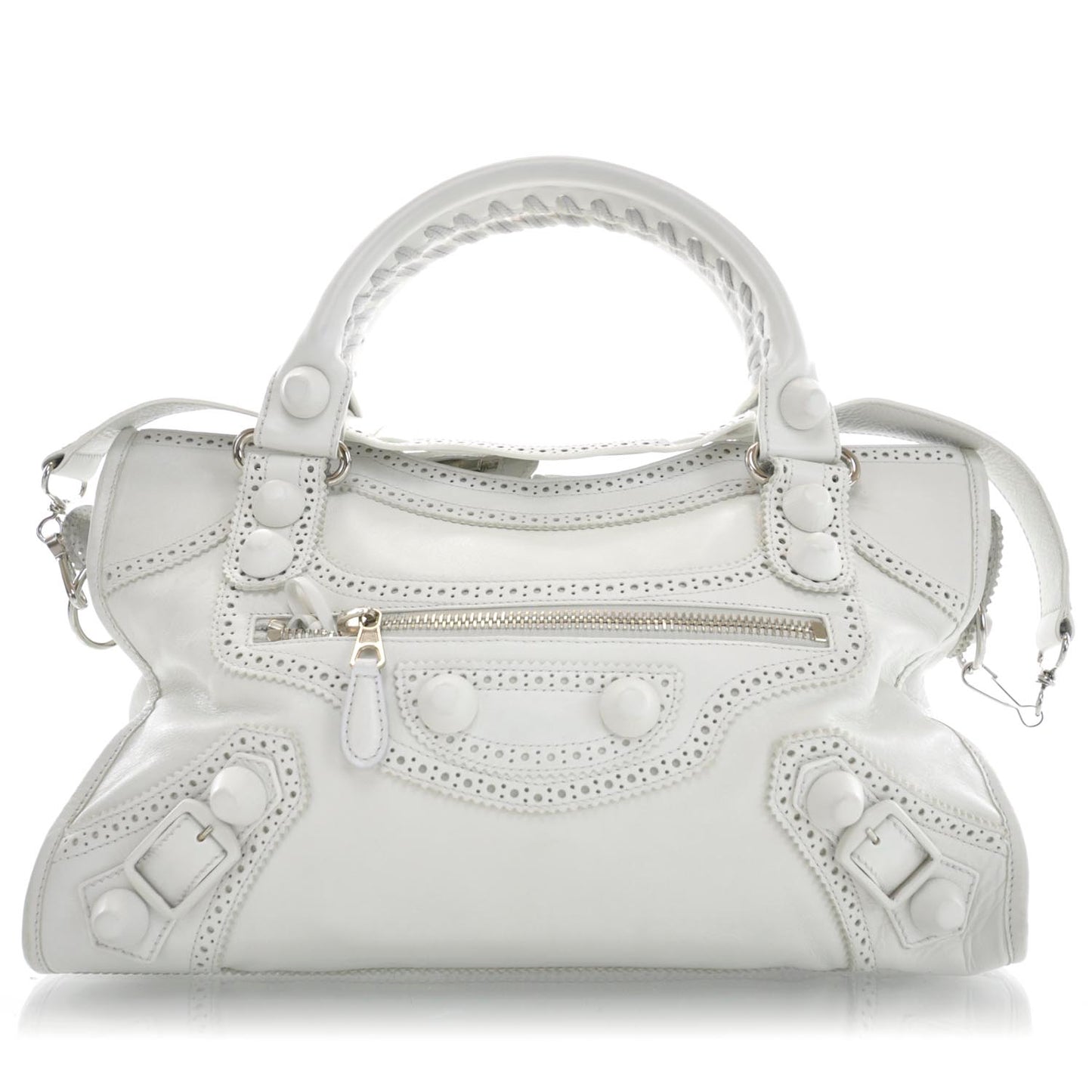 Agneau Giant Brogues Hardware City White