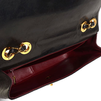 Chanel Lambskin Quilted XL Jumbo Flap Black 5 of 8