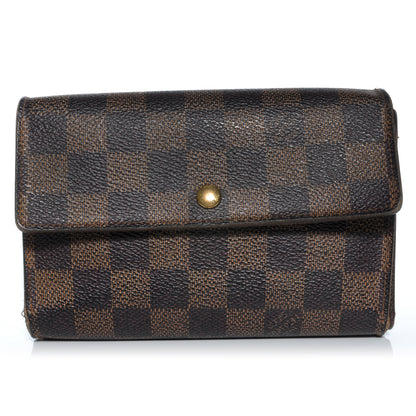 Louis Vuitton Damier Ebene Porte Tresor Etui Papier Wallet 1 of 9