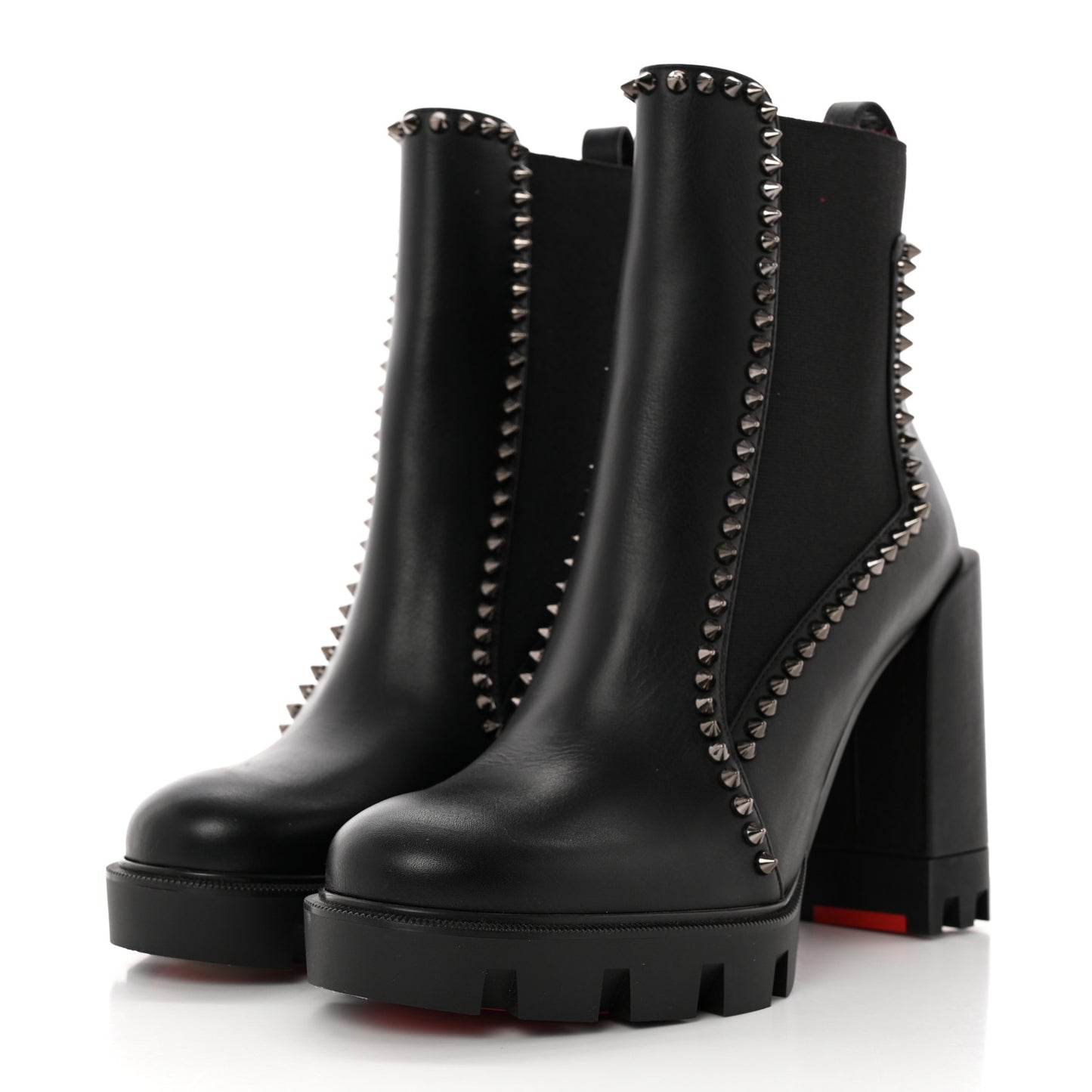 Nappa Out Line Spike Lug 100 Boots 37 Black