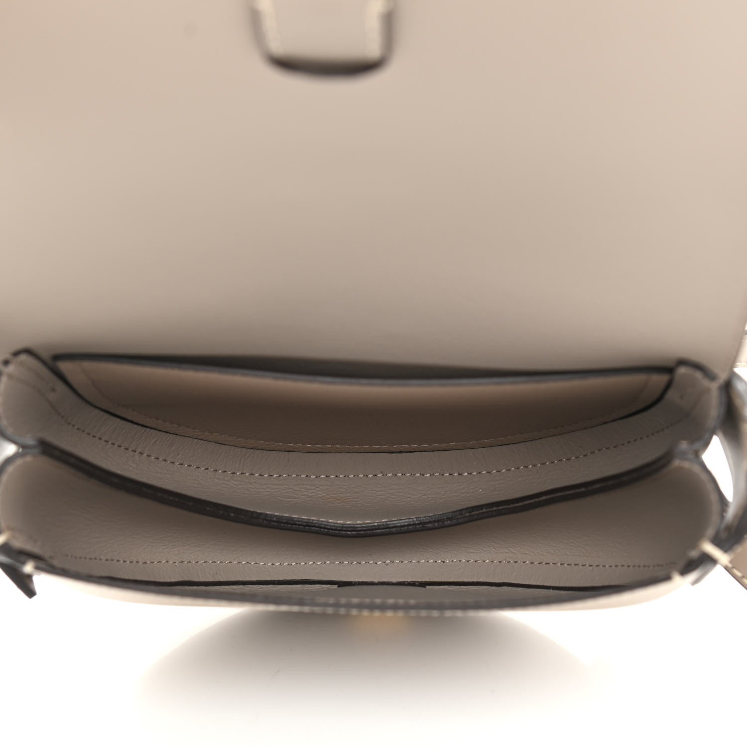 Chloe Grained Calfskin Small Darryl Saddle Crossbody Bag Motty Grey 5 of 8