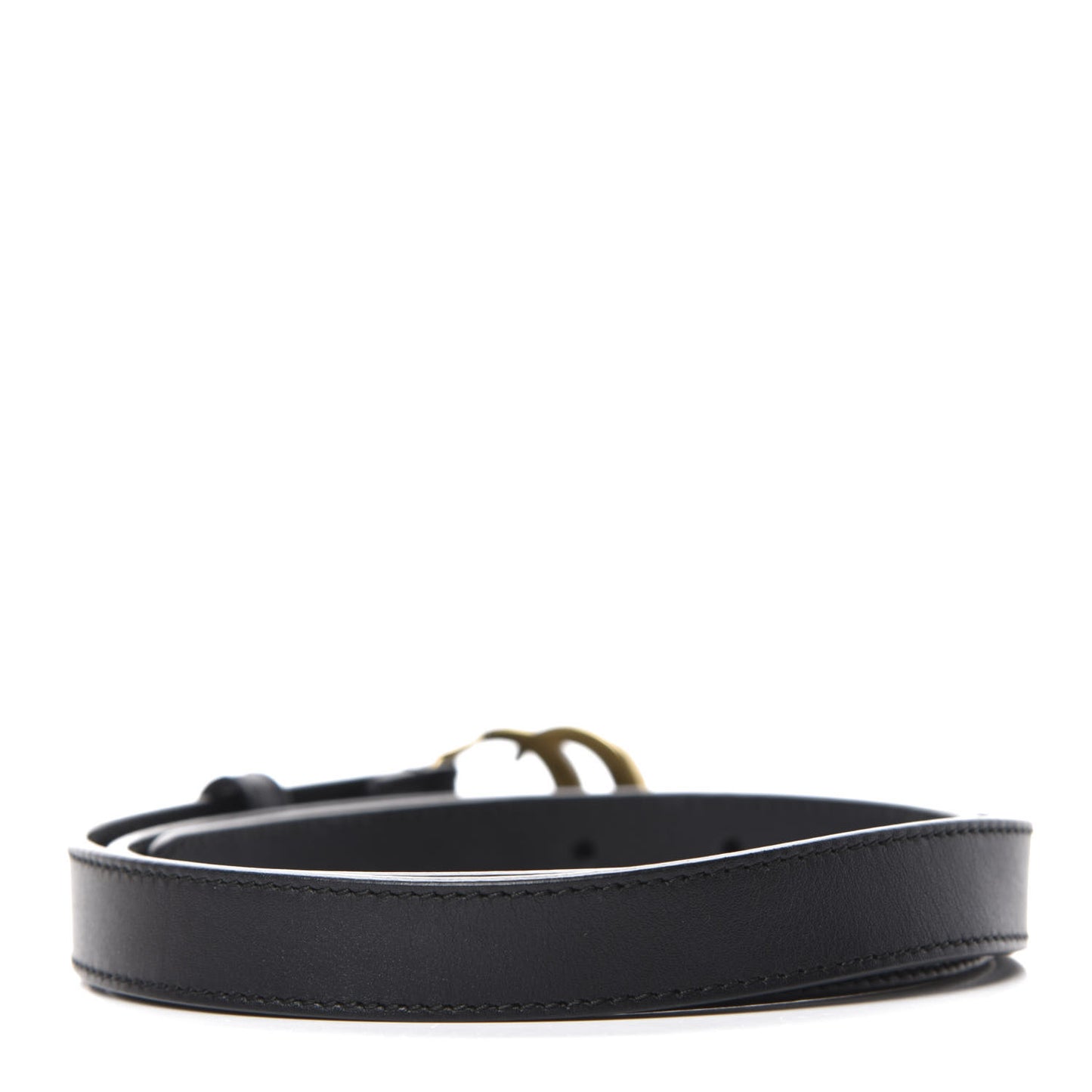 Calfskin Double G 20mm Belt 80 32 Black