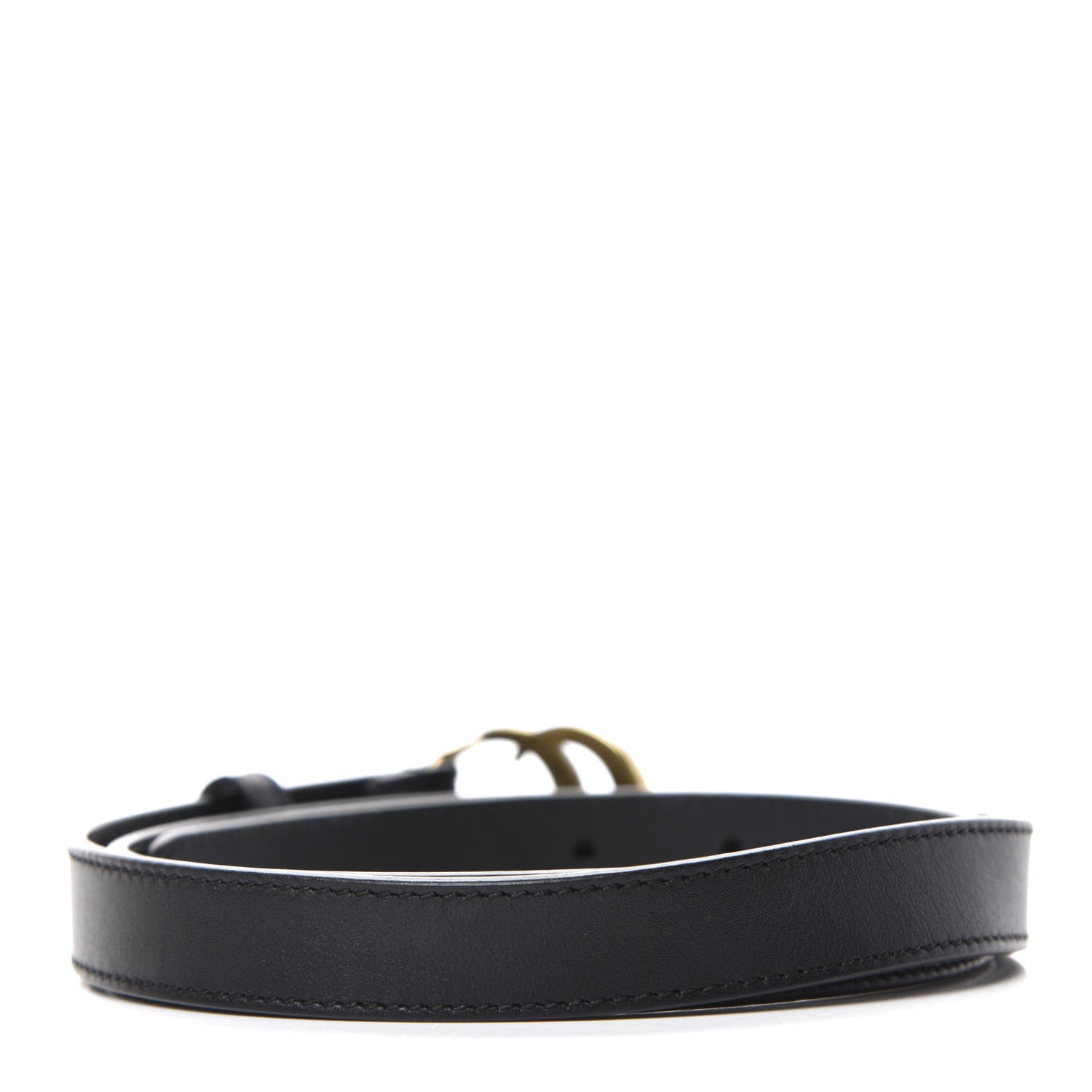 Gucci Calfskin Double G 20mm Belt 80 32 Black 2 of 3