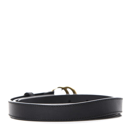 Gucci Calfskin Double G 20mm Belt 80 32 Black 2 of 3