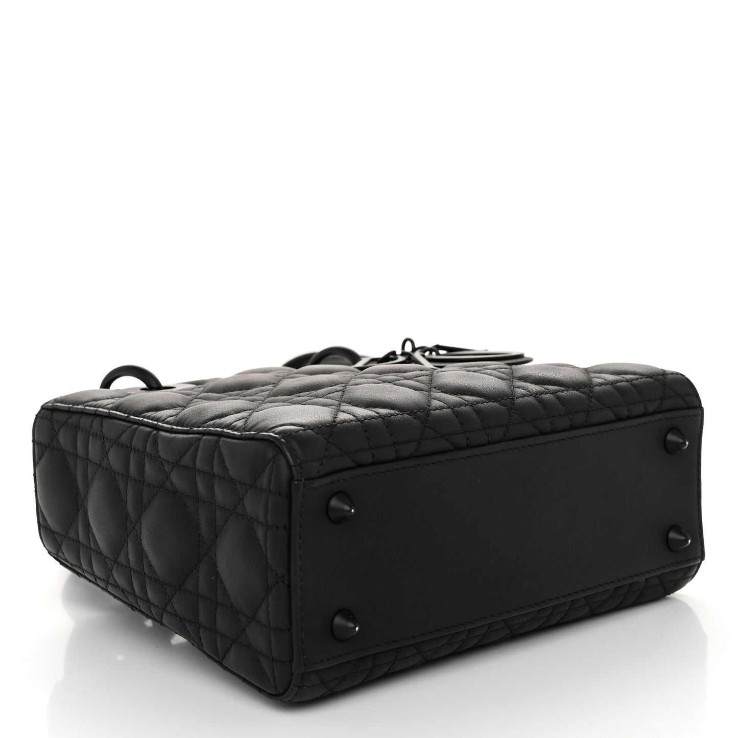 Ultra Matte Calfskin Cannage Small My ABCDior Lady Dior Black
