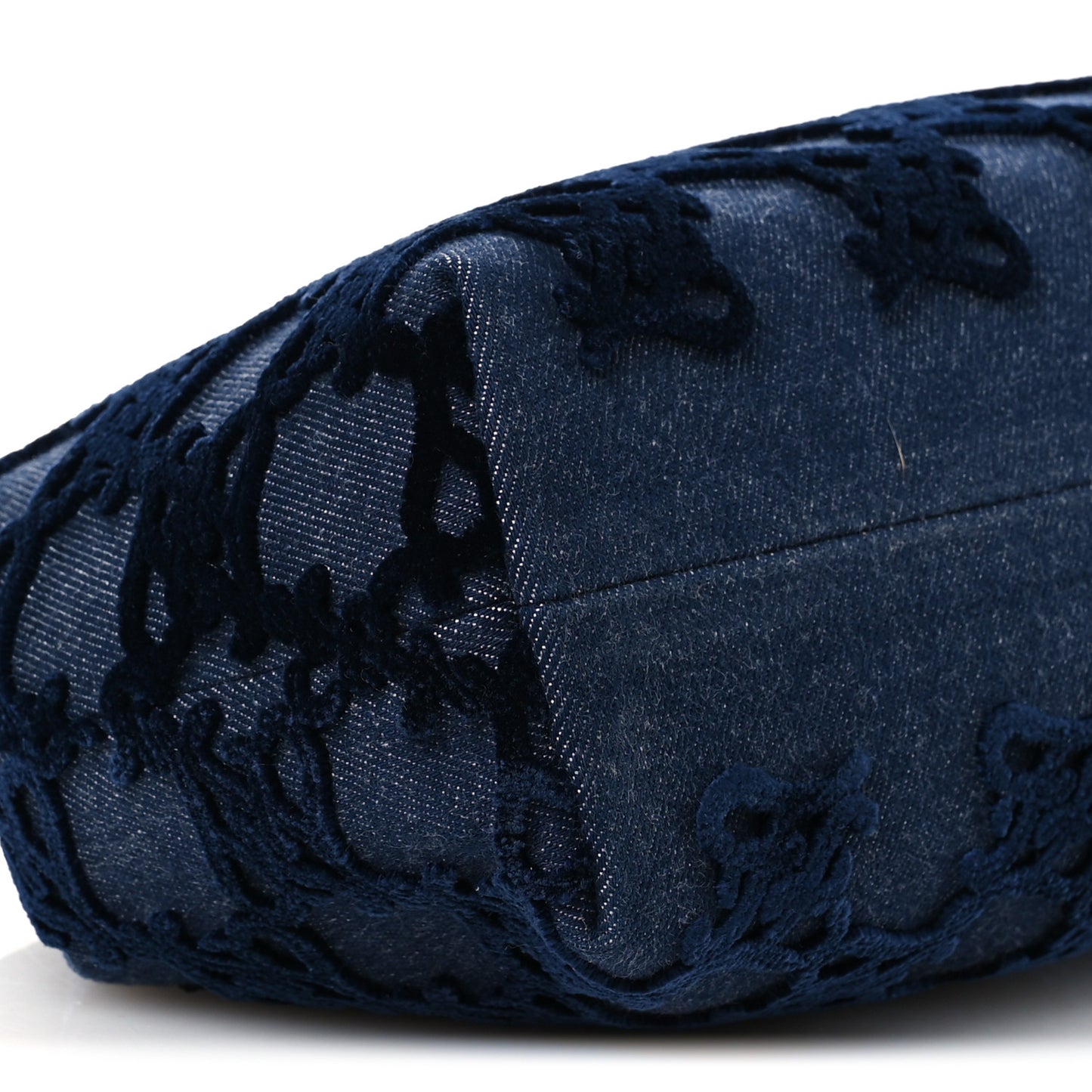 Denim Karligraphy Embroidered Medium Fendi First Blue