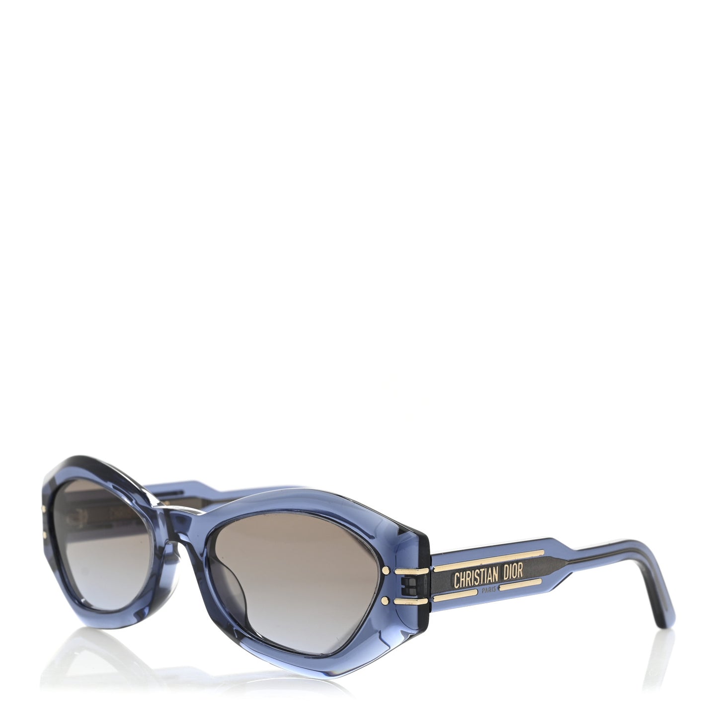 Acetate DiorSignature B1U Butterfly Sunglasses Blue