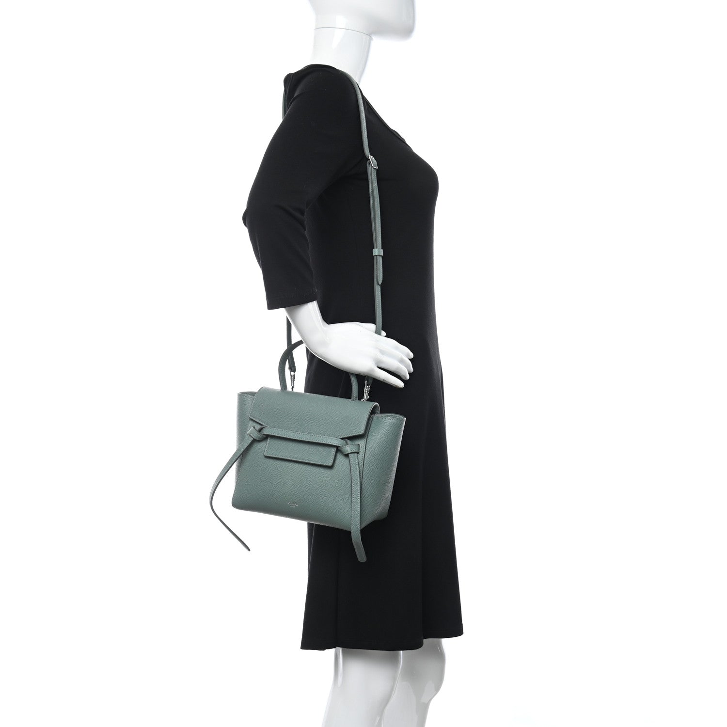 Celine Grained Calfskin Nano Belt Bag Celadon 2 of 11