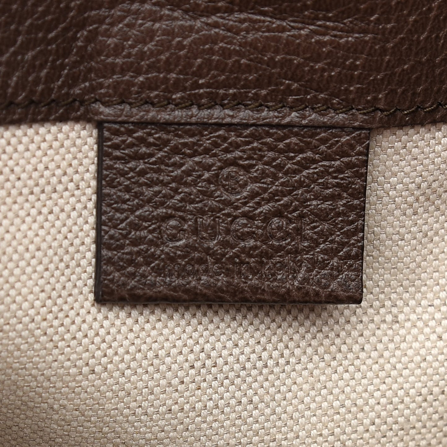 GG Supreme Monogram Web Ophidia Bucket Bag Brown