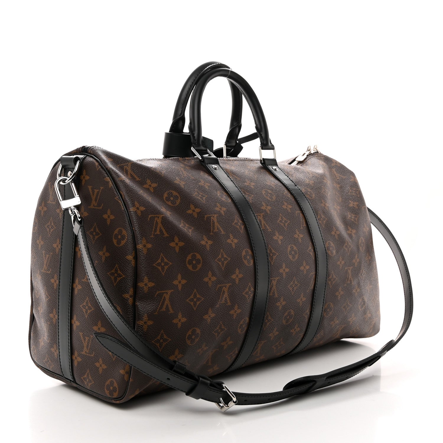 Louis Vuitton Monogram Macassar Keepall Bandouliere 45 2 of 12