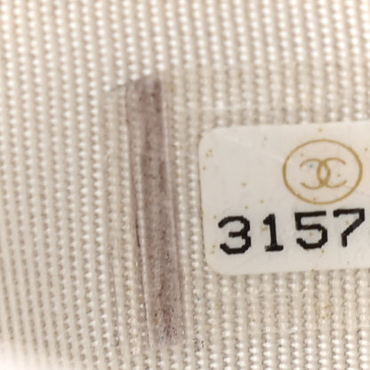 Chanel Caviar Quilted Card Holder White 8 of 9