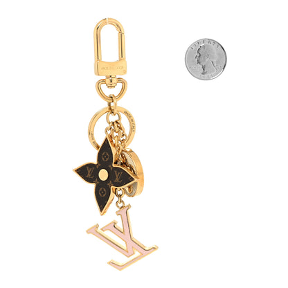 Louis Vuitton Metal Monogram Epi Spring Street Bag Charm Key Holder Gold 2 of 5