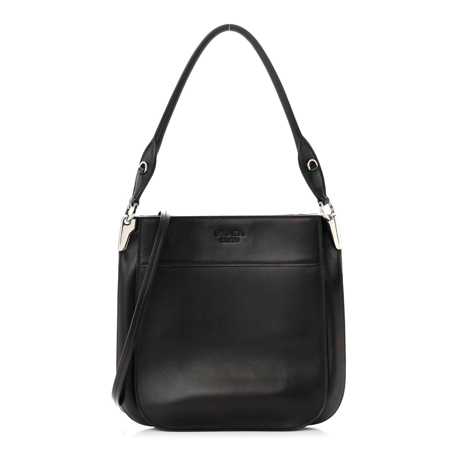 City Calfskin Large Margit Bag Black