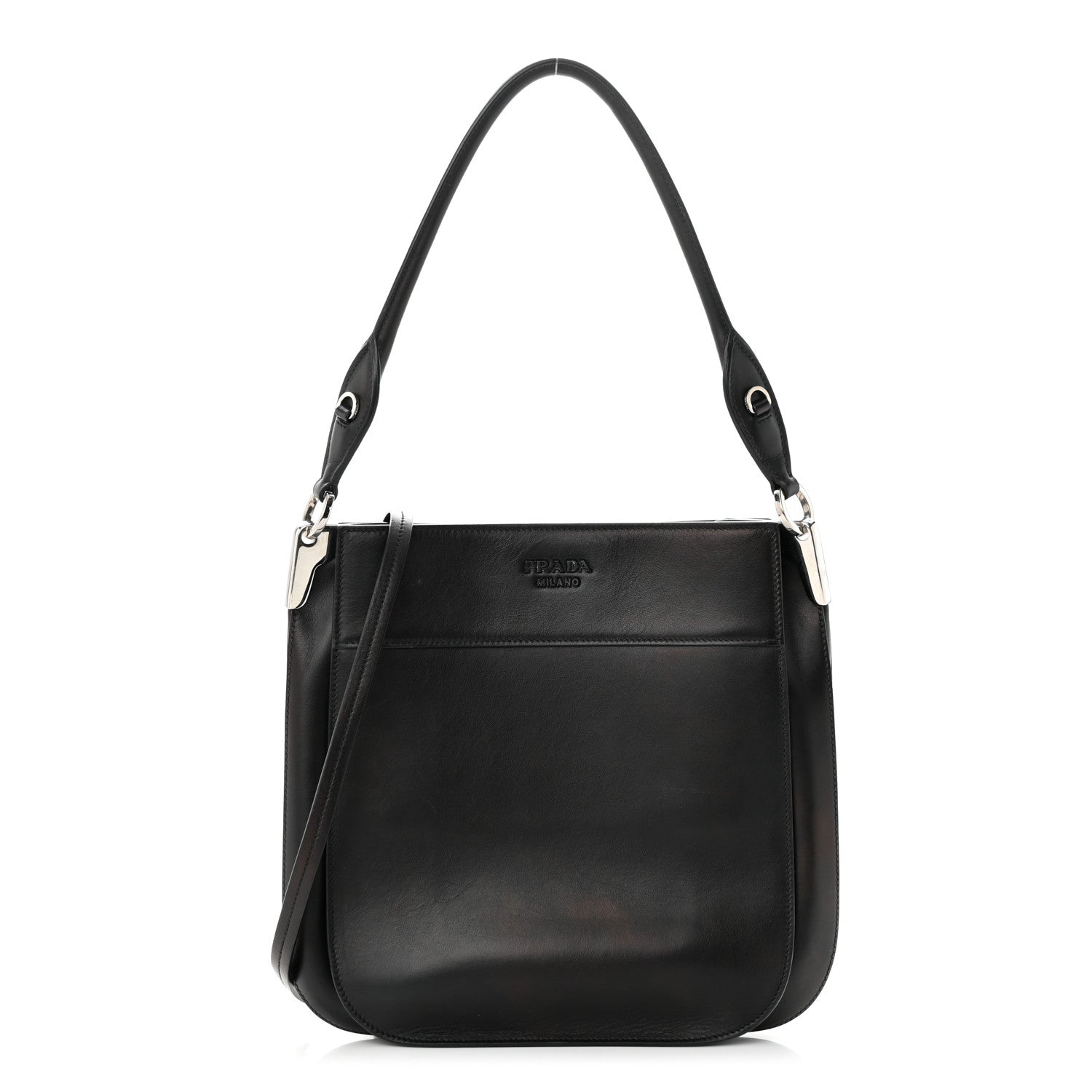 Prada City Calfskin Large Margit Bag Black 1 of 14