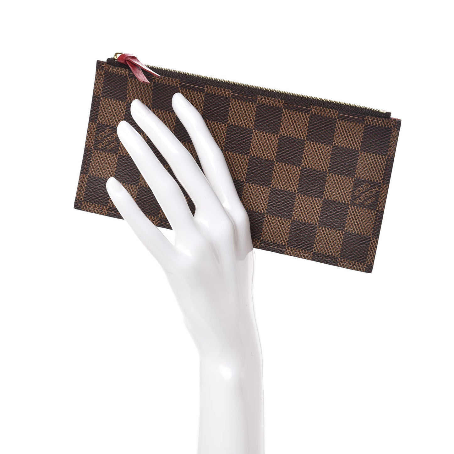 Damier Ebene Felicie Chain Wallet Zippered Insert