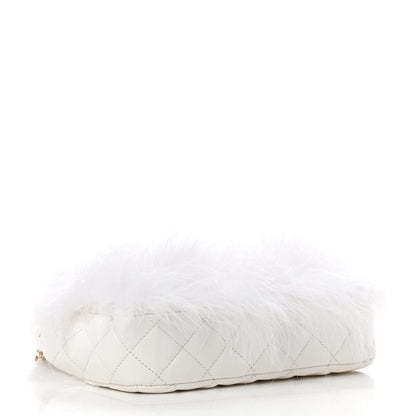 Chanel Feathers Lambskin Quilted Flap White 4 of 9