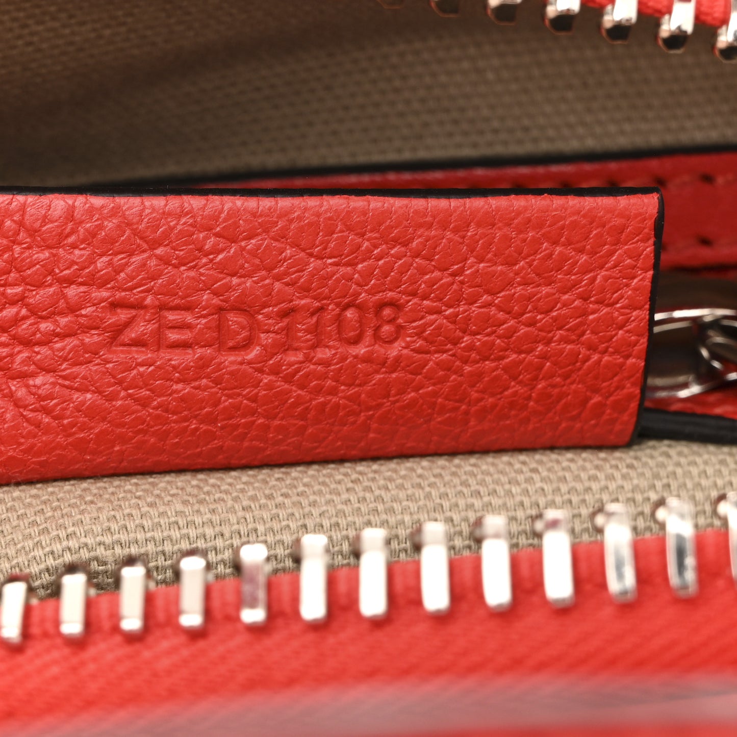Sugar Goatskin Mini Antigona Pop Red