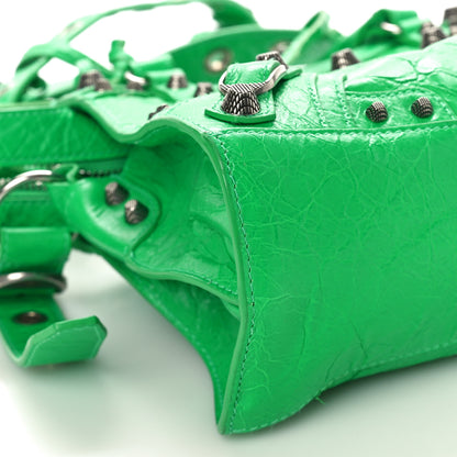 Balenciaga Agneau Arena Neo Cagole Handbag XS Vivid Green 9 of 11