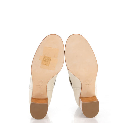 Chanel Calfskin Short Boots 36 White 5 of 8