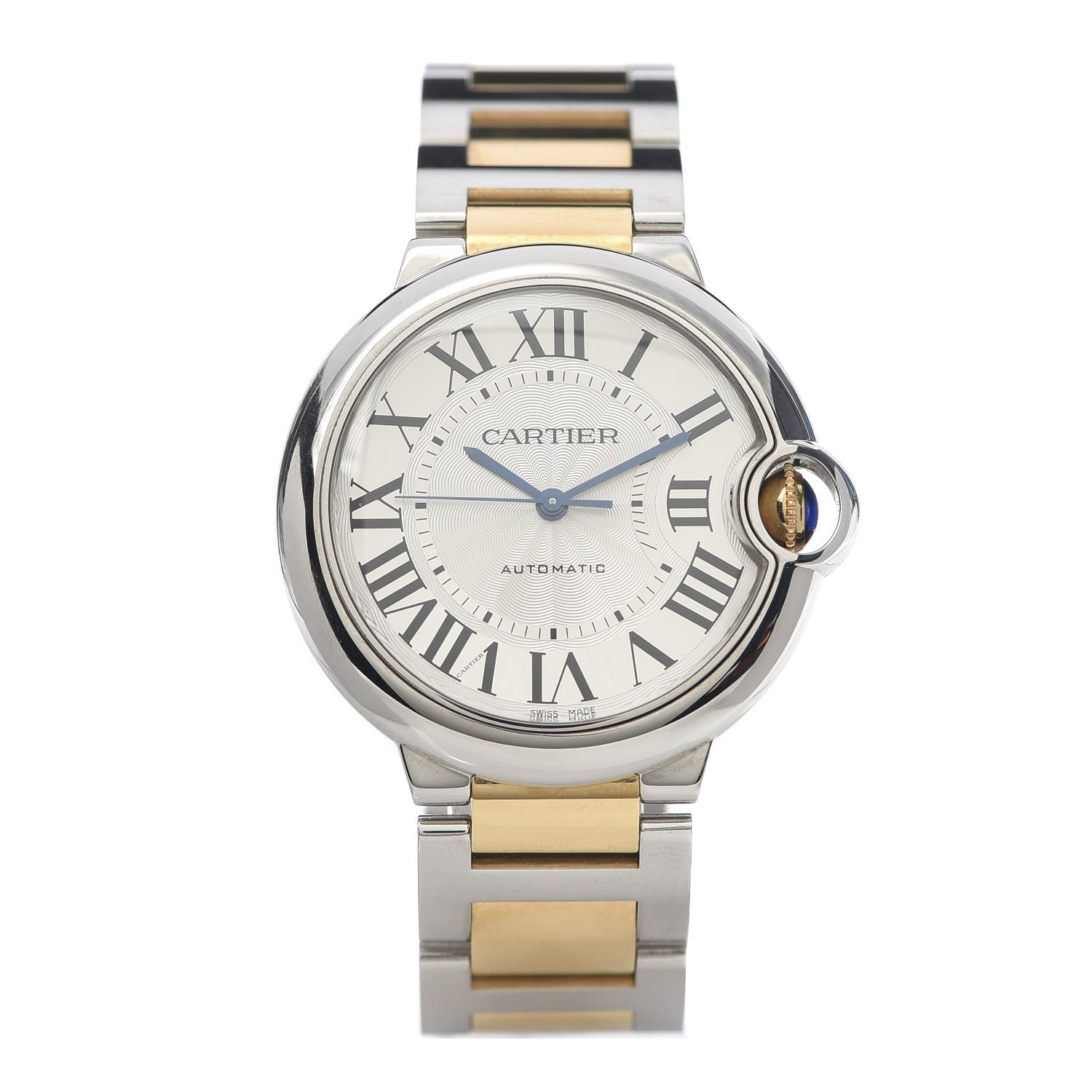 Cartier Stainless Steel 18K Yellow Gold 36mm Ballon Bleu De Automatic Watch 1 of 7