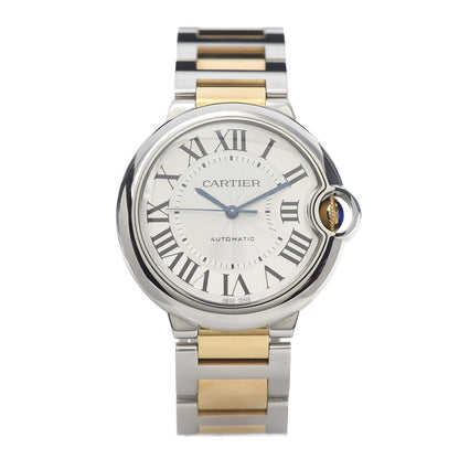 Cartier Stainless Steel 18K Yellow Gold 36mm Ballon Bleu De Automatic Watch 1 of 7