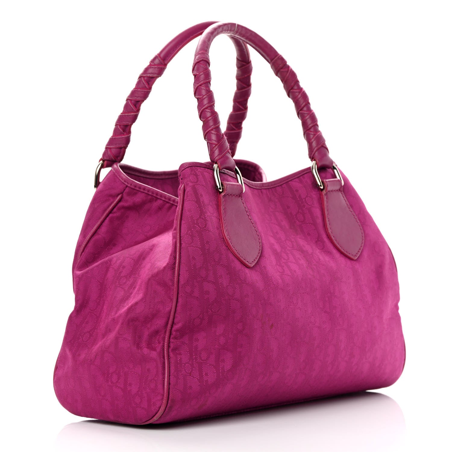 Christian Dior Nylon Monogram Small Lovely Tote Pink 3 of 14