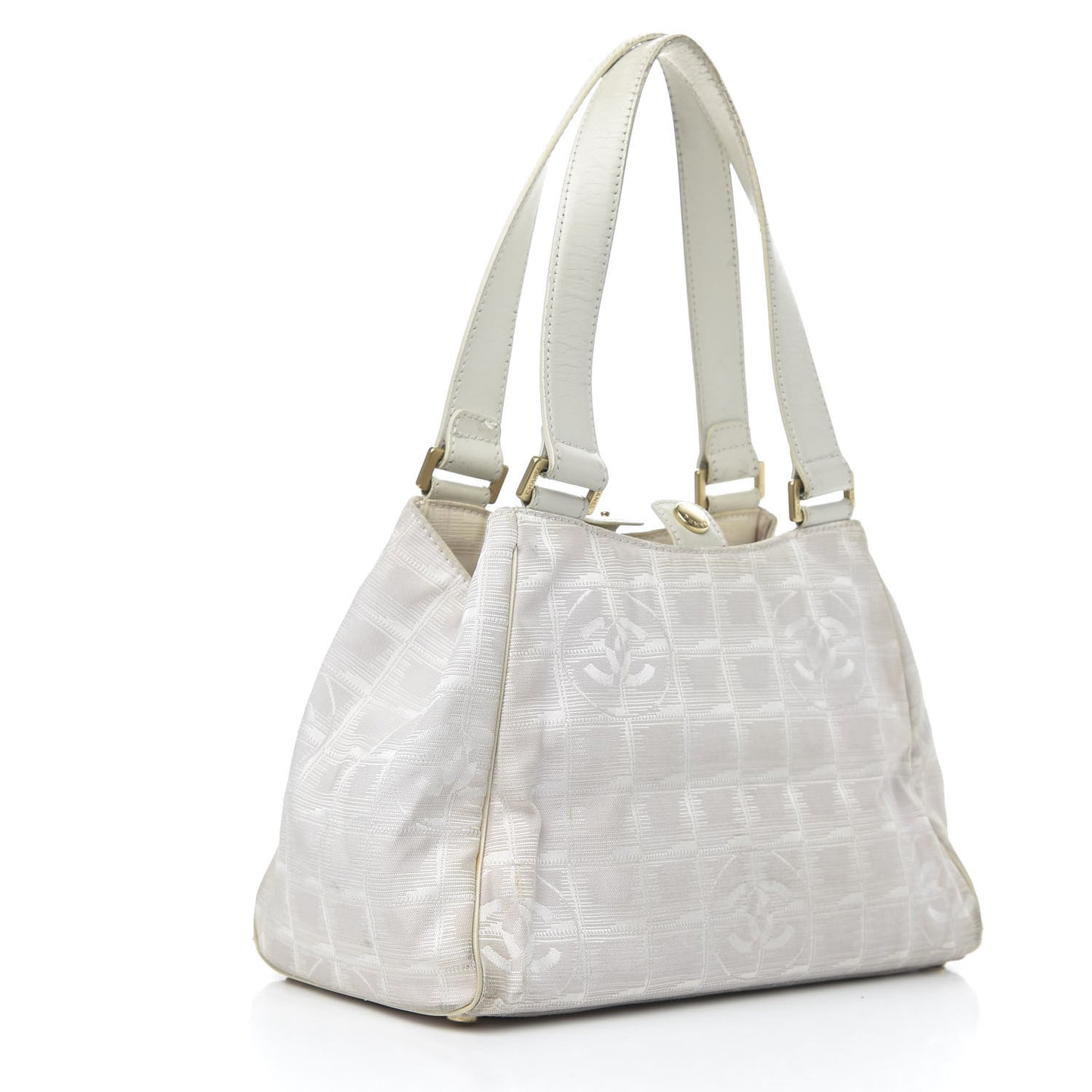 Nylon Travel Shoulder Bag White