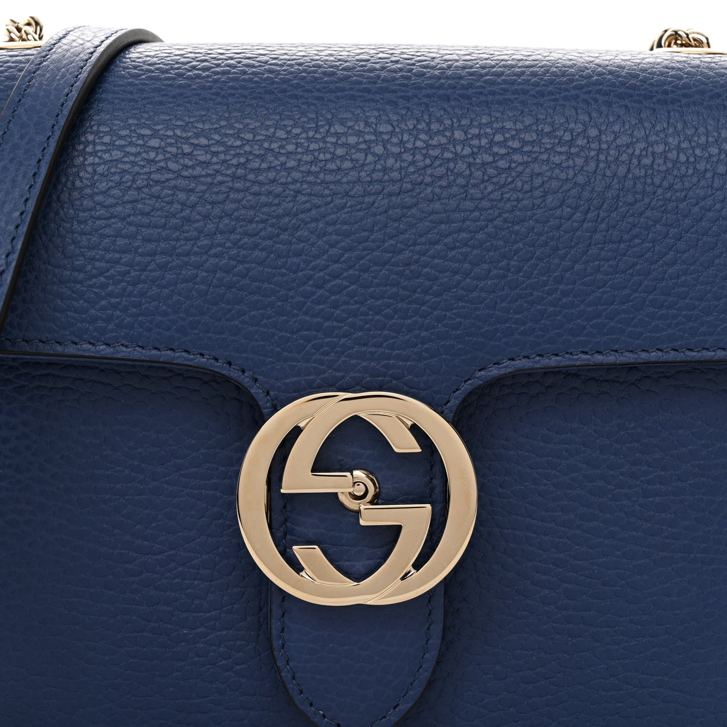 Gucci Dollar Calfskin Small Interlocking G Shoulder Bag Caspian 7 of 9