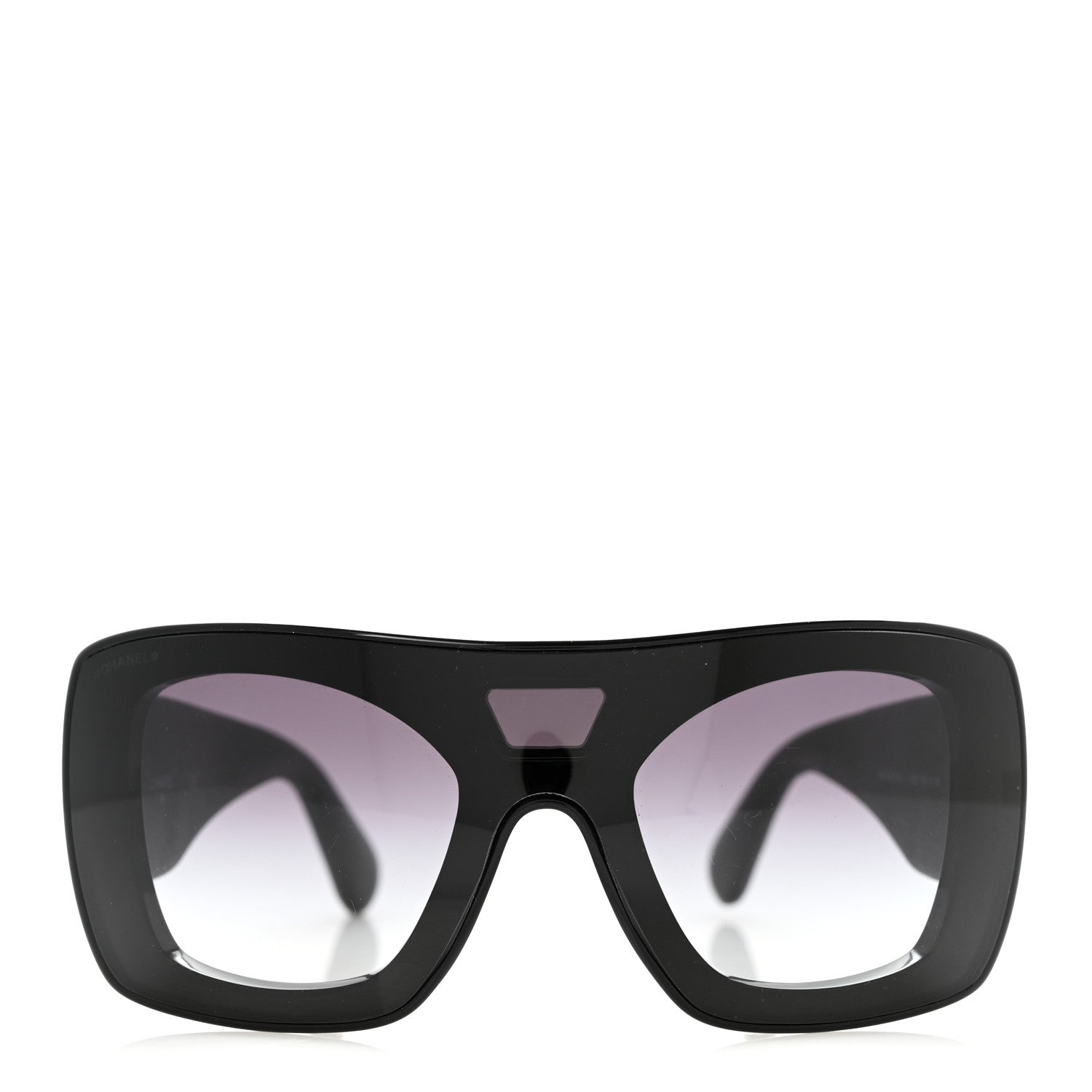 Chanel Lambskin Shield Quilted Sunglasses 71267 Black 2 of 8