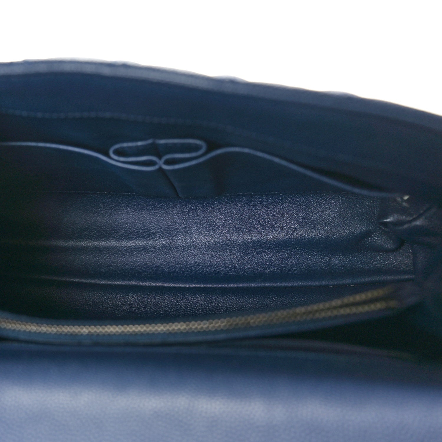 Chanel Caviar Lizard Embossed Quilted Small Coco Handle Flap Navy Blue 5 of 9