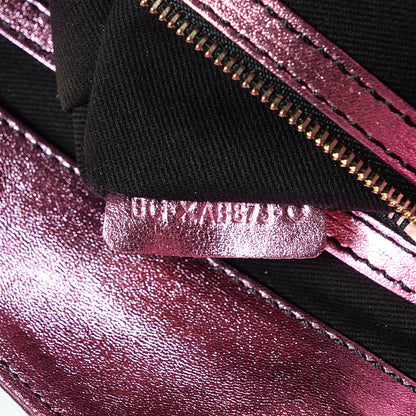 Valentino Garavani Metallic Nappa Nuage Bow Hobo Pink 8 of 10