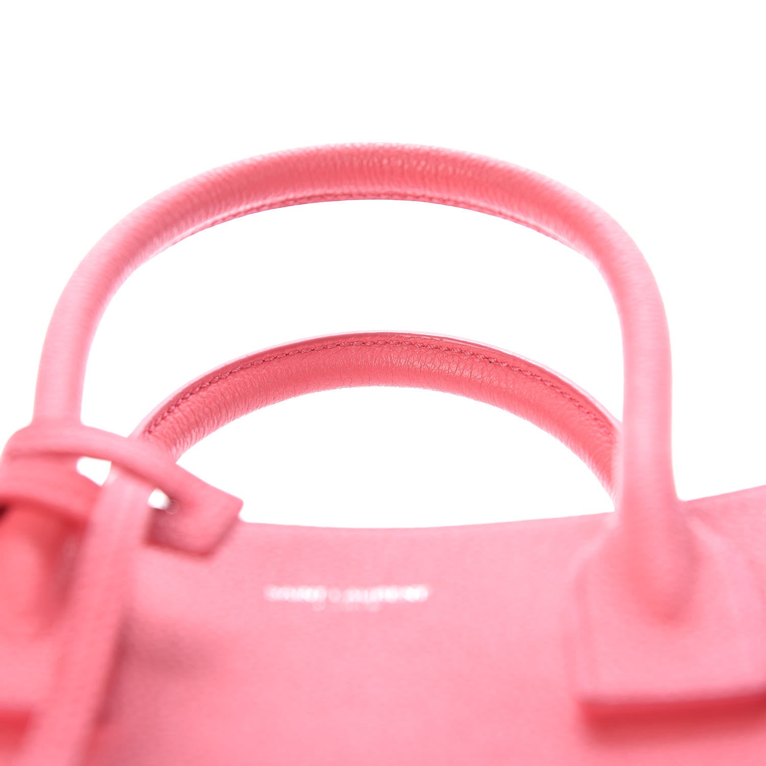 Saint Laurent Grained Calfskin Baby Sac De Jour Rose Clair 16 of 17