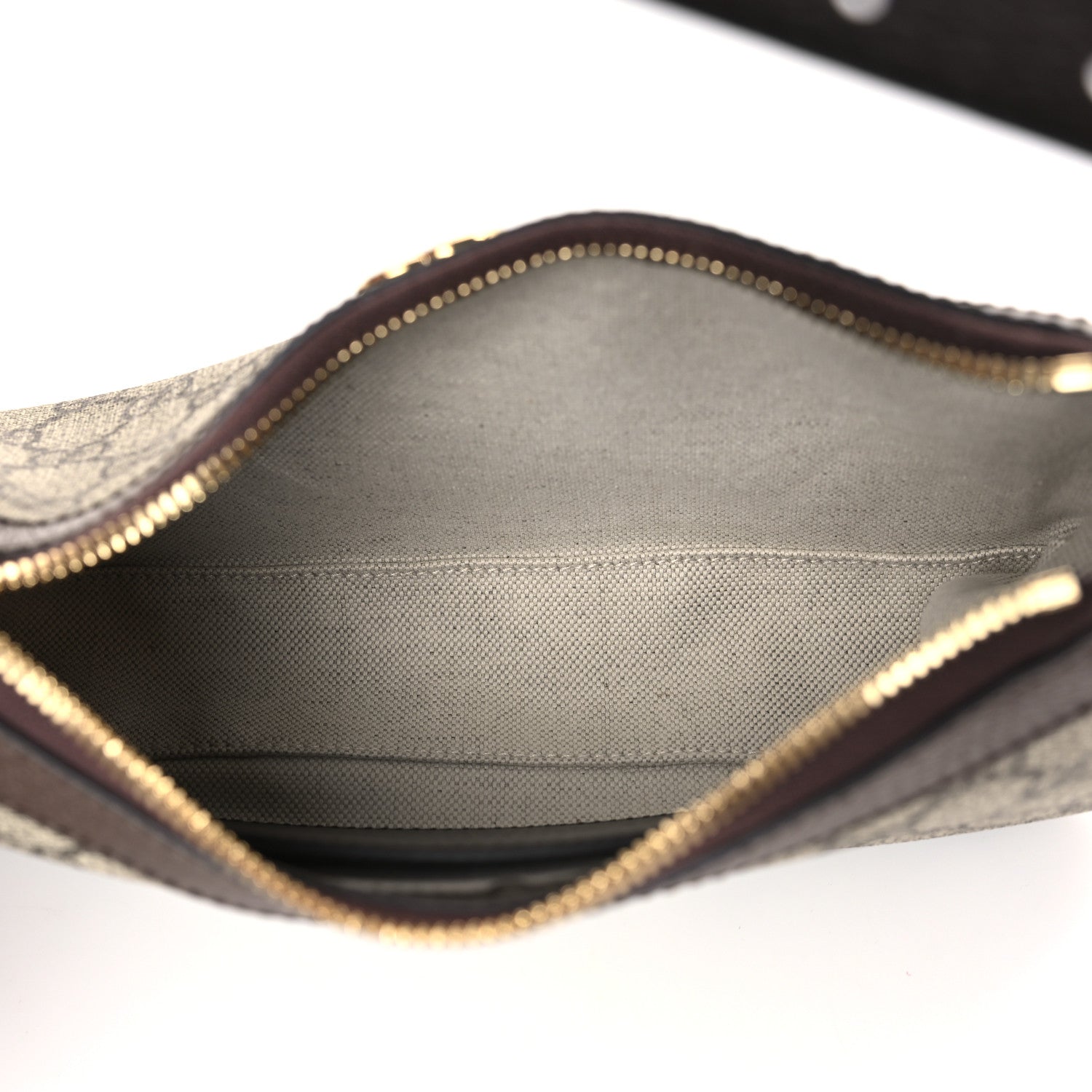 Gucci GG Supreme Monogram Textured Dollar Calfskin Small Ophidia Hobo Beige Ebony New Acero 5 of 9