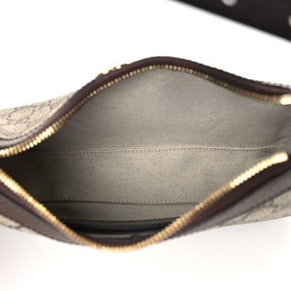 Gucci GG Supreme Monogram Textured Dollar Calfskin Small Ophidia Hobo Beige Ebony New Acero 5 of 9